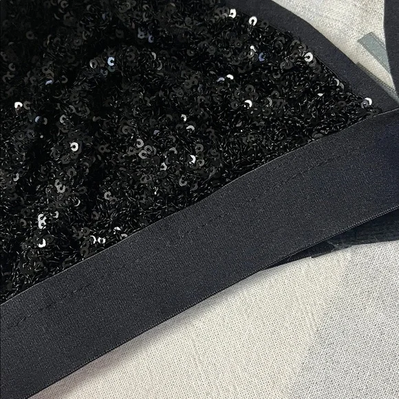 Anthropologie Sequin Black Bralette Size Small, Medium , New - Picture 2 of 4